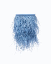 Borsa pouch a tracolla piccola in nappa con piume PINKO Galleria - | Pinko