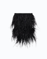 Borsa pouch a tracolla piccola in nappa con piume PINKO Galleria - | Pinko