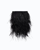 Borsa pouch a tracolla piccola in nappa con piume PINKO Galleria - | Pinko