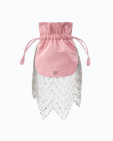 Borsa pouch a tracolla piccola in raso con frange PINKO Galleria - | Pinko