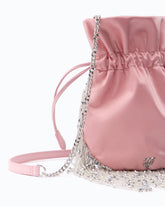 Borsa pouch a tracolla piccola in raso con frange PINKO Galleria - | Pinko