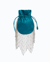 Borsa pouch a tracolla piccola in raso con frange PINKO Galleria - | Pinko