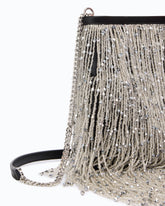 Borsa pouch a tracolla piccola in raso con frange PINKO Galleria - | Pinko