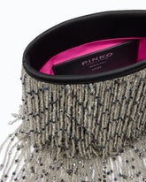 Borsa pouch a tracolla piccola in raso con frange PINKO Galleria - | Pinko