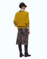 Bermuda in cotone con motivo camouflage floreale - | Pinko