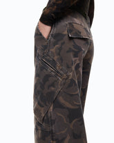 Hose aus Baumwolle mit floralem Camouflagemuster - | Pinko
