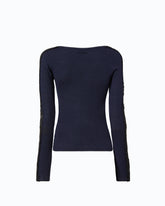 Cardigan en laine avec empiècements en dentelle - | Pinko