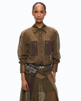 Camicia in pizzo con taschini - | Pinko