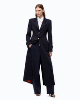 Manteau long en drap de laine mélangée - | Pinko