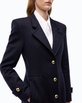 Manteau long en drap de laine mélangée - | Pinko