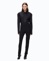 Skinny trousers in bi-stretch technical fabric - | Pinko