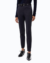 Skinny-fit trousers in two-way stretch fabric - | Pinko