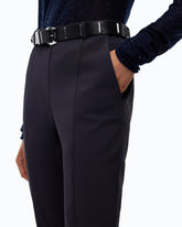 Skinny-fit trousers in two-way stretch fabric - | Pinko