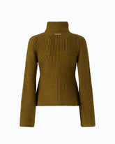 Ribbed cardigan with pockets - | Pinko