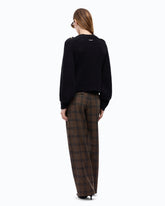 Maglia a coste con taschino - | Pinko