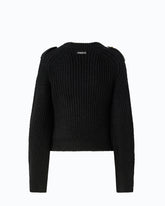 Maglia a coste con taschino - | Pinko