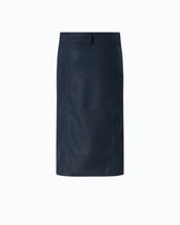 Falda lápiz efecto piel nobuk - | Pinko