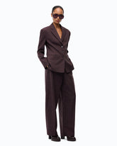Slim-fit jacket in slub canvas - | Pinko