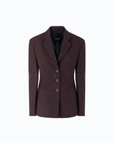 Slim-fit jacket in slub canvas - | Pinko
