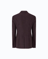 Slim-fit jacket in slub canvas - | Pinko