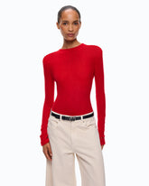 Maglia leggera a coste - | Pinko