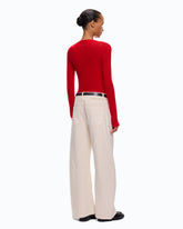 Maglia leggera a coste - | Pinko