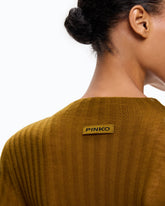 Lekki sweter wykonany ściągaczem - | Pinko