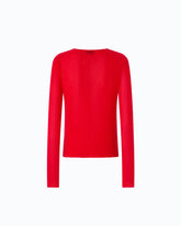 Cardigan a coste con bottoni - | Pinko