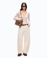 Cardigan a coste con bottoni - | Pinko