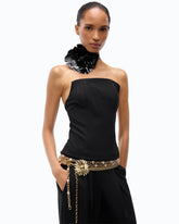 Long jumpsuit with bodice - | Pinko