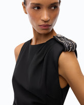 Midi-Etuikleid mit Schmuckdetail - | Pinko