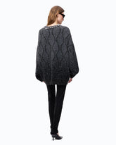 Sweater with jewel collar and micro sequins - | Pinko