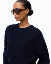 Ribbed wool sweater - | Pinko