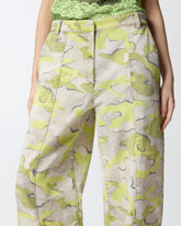 Pantaloni balloon camouflage - | Pinko
