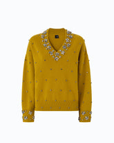 Pull bijou en laine et cachemire - | Pinko