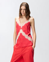 Top lingerie maculato con pizzo - | Pinko
