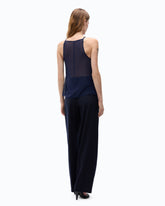 Top fluido con plumas - | Pinko