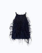 Top fluido con piume - | Pinko