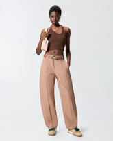 Stretch knit trousers - | Pinko