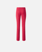 Satin trousers with adjustable hem slit detail - | Pinko