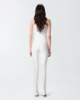 Trousers with adjustable hem slit detail - | Pinko