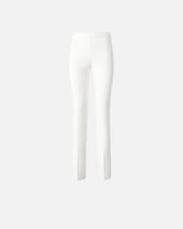 Trousers with adjustable hem slit detail - | Pinko