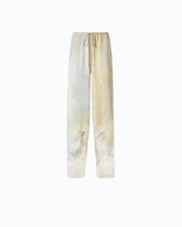 Pantalone in satin maltinto con pizzo - | Pinko