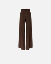 Pantalone wide leg in lino - | Pinko