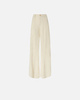 Pantalone wide leg in lino - | Pinko