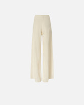 Pantalone wide leg in lino - | Pinko