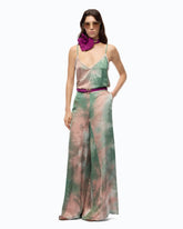 Gradient satin trousers - | Pinko