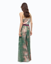 Gradient satin trousers - | Pinko