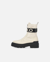 Stivali platform con logo lettering PINKO - Bianco | Pinko