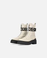 Stivali platform con logo lettering PINKO - Bianco | Pinko